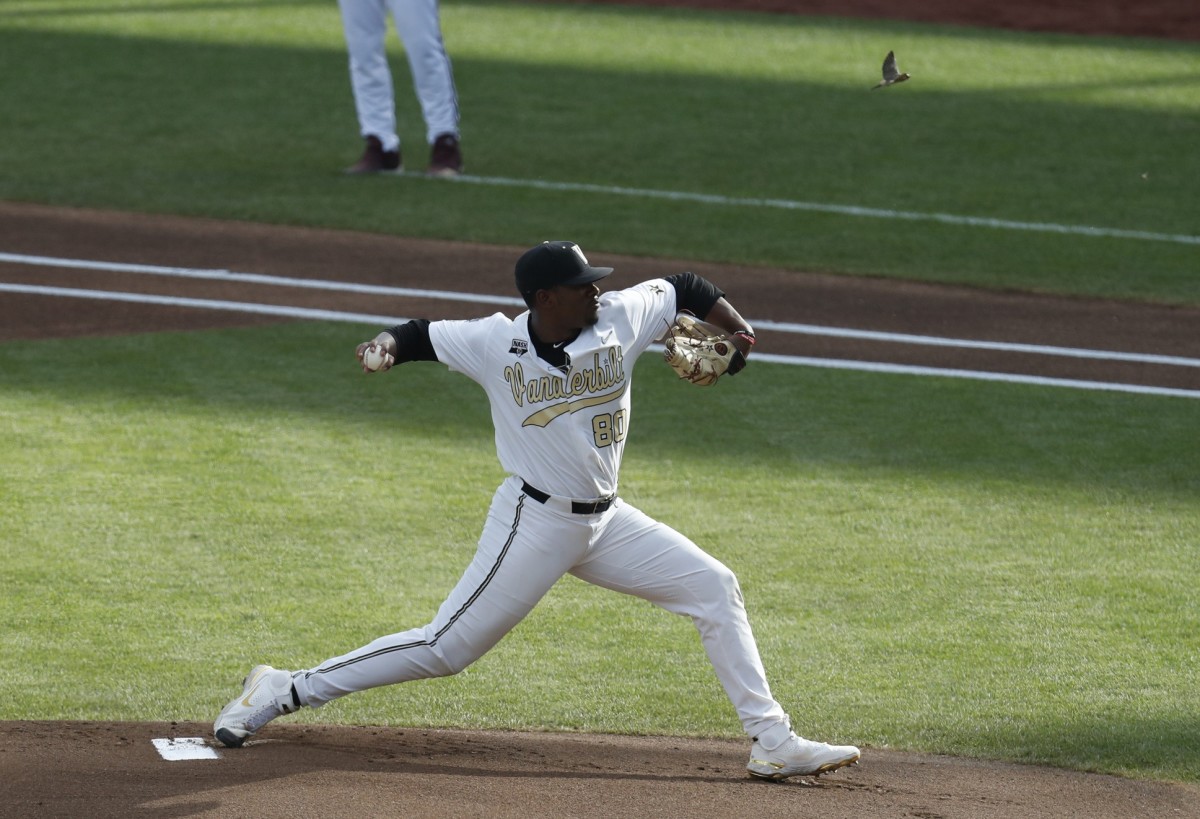 Kumar Rocker pitched alongside 2021 top draft choice Jack Leiter at Vanderbilt.